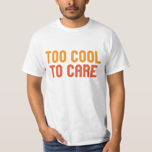 気にしない Tシャツ (正面)