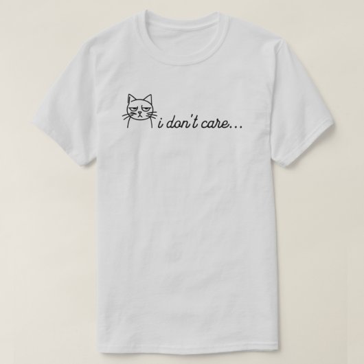 気にしないTシャツ Tシャツ (デザイン正面)
