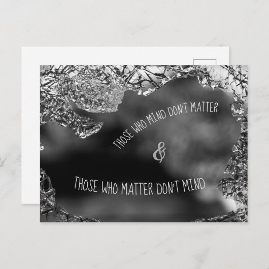 気にする人 ポストカード (正面/裏面)