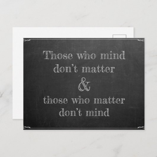 気にする人 ポストカード (正面/裏面)