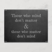 気にする人 ポストカード (正面)