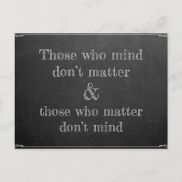 気にする人 ポストカード