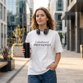 気にならない主人公 モダン ミニマリスト 引用 Tシャツ
