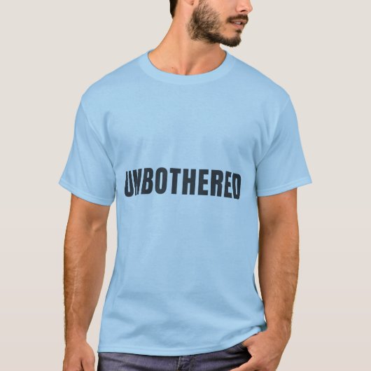 気にならない猫好きミニマルタイポグラフィーデザイン Tシャツ (正面)