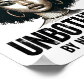 気にならぬ黒人女王アフリカ系アメリカ人女性 ポスター (角)