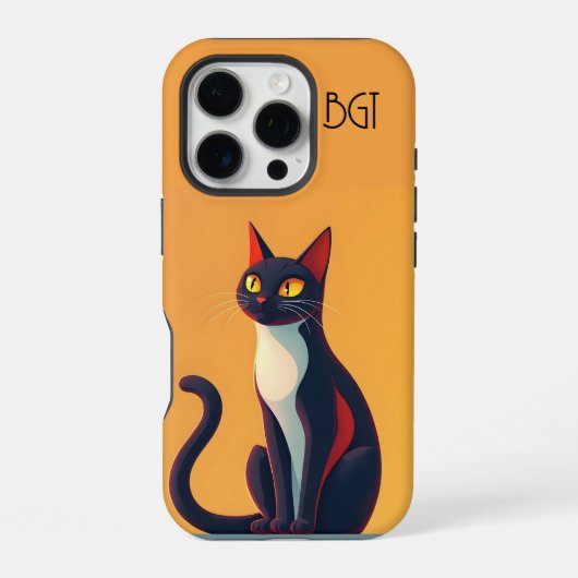 気になるネコ iPhoneケース (裏面)