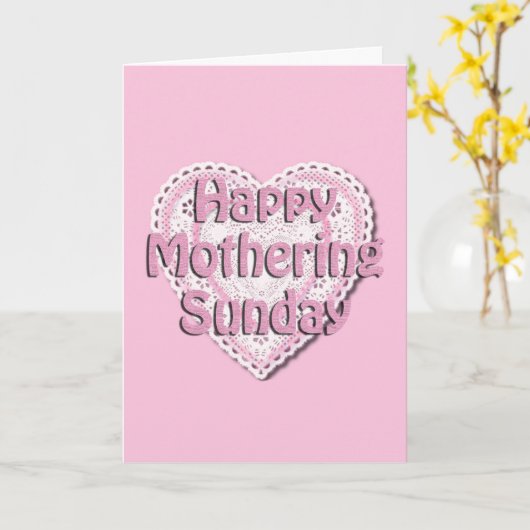 気になる日曜日 カード (黄色い花)