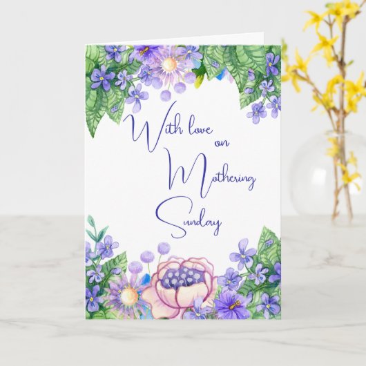 気になる日曜日 カード (黄色い花)