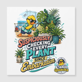 気になる植物をチェックするアヒル クルーズ