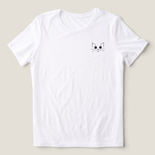 気になる猫 トライブレンドTシャツ (デザイン正面)