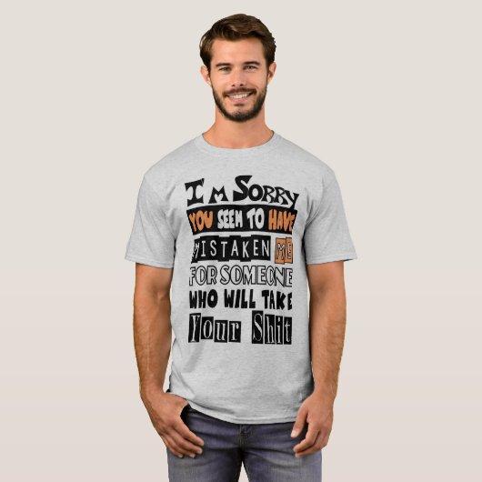 気になる誰かと私を誤解しました Tシャツ (正面フル)