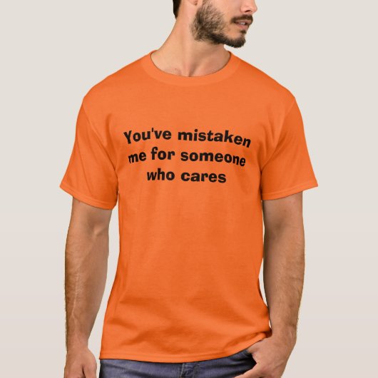 気になる誰かと私を誤解しました Tシャツ (正面)