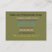 気にの4あなたの愛する1つのプロフェッショナル 名刺 (裏面)