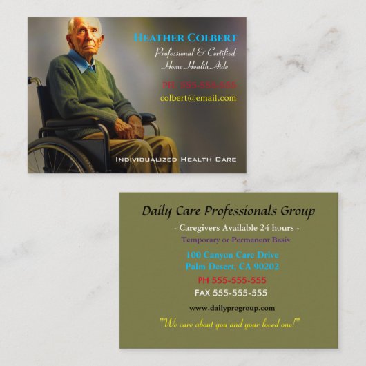 気にの4あなたの愛する1つのプロフェッショナル 名刺 (正面/裏面)