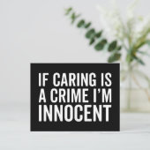 気には犯罪引用文だおもしろい ポストカード (スタンド正面)