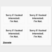 気にもし入ってごめんね。私は違う。 長方形シール (シート)