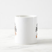 気にもとめない – 面白いおこりんぼ猫の引用 コーヒーマグカップ (中央)