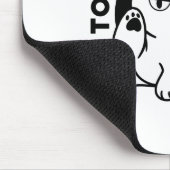 気にも留めない – 面白いおこりんぼ猫の引用 マウスパッド (コーナー)
