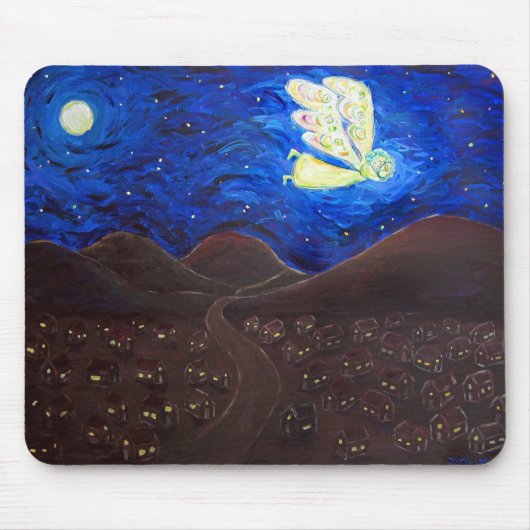 気にオブソウルガーディアンエンジェルアートマウスパッド マウスパッド (正面)