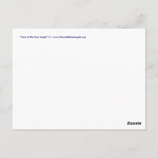 気にソウル・エンジェル絵画アのはがき ポストカード (裏面)