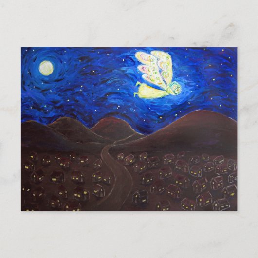 気にソウル・エンジェル絵画アのはがき ポストカード (正面)