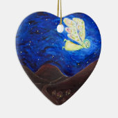 気にベビーアートの贈り物オーナメントと魂の天使 セラミックオーナメント (右)