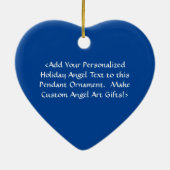 気にベビーアートの贈り物オーナメントと魂の天使 セラミックオーナメント (裏面)