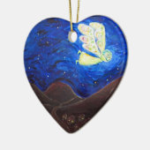 気にベビーアートの贈り物オーナメントと魂の天使 セラミックオーナメント (左)