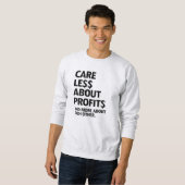 気に収益が少ない スウェットシャツ (正面フル)