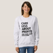 気に収益が少ない スウェットシャツ (正面フル)