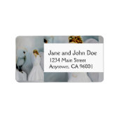 気に天使とフクロウ ラベル (正面)