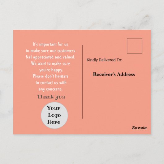 気に客 ポストカード (裏面)