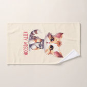 気に猫の素直よくはしゃぐデザイン バスタオルセット (ハンドタオル)