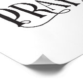 気に祈りの言葉プリント ポスター (角)