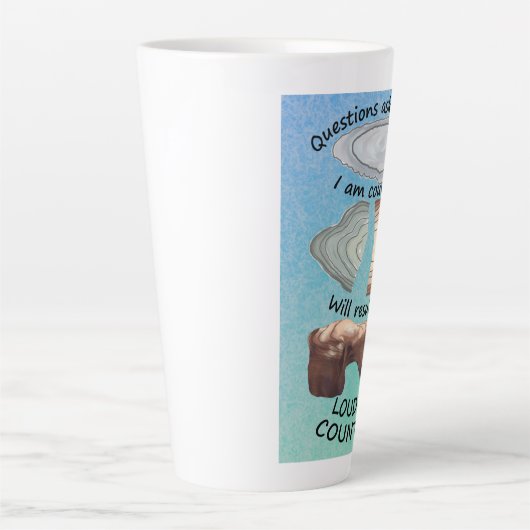 気に耳石 カフェラテマグ (正面)