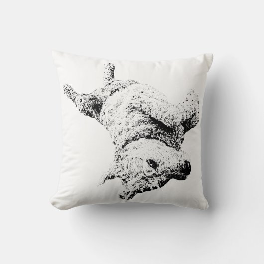 気に腹笑い クッション (正面)