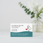 気に連気にLPNナース 名刺 (スタンド正面)