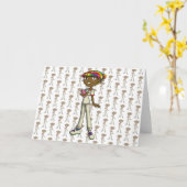 気に カード (黄色い花)