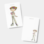 気に バッジ (表裏)