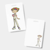 気に バッジ (正面＆裏面)