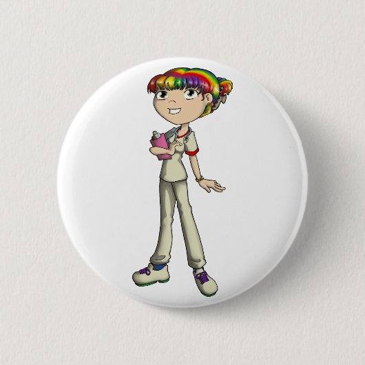 気に 缶バッジ (正面)