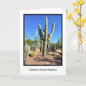 気にFree Desert Gardens 空白の Greeting Card カード (黄色い花)