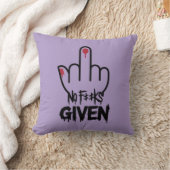 気にFree vibe – ミニマリスト中指デザイン クッション (ブランケット)