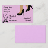 気のあるそぶりをしたなかかとの名刺 名刺 (正面/裏面)