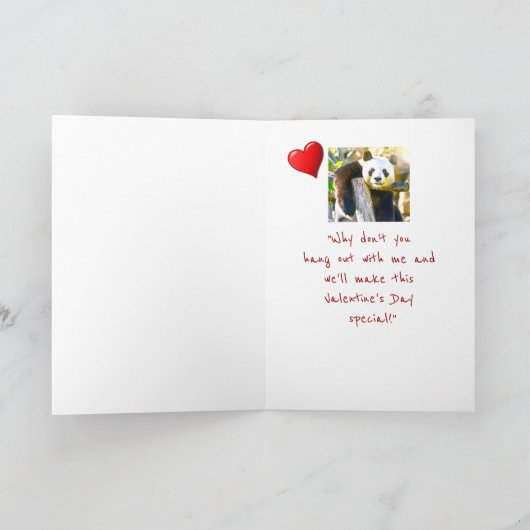 気のあるそぶりをしたなパンダくまはバレンタインデースペシャルを作ります シーズンカード (内部)