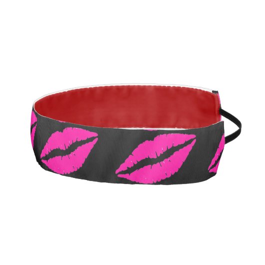 気のあるそぶりをしたなピンクの口紅 アスレチックヘッドバンド (右)