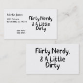 気のあるそぶりをしたな真面目及び少し汚れたの 名刺 (正面/裏面)