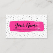 気のあるそぶりをしたな赤紫のLipSenseの名刺 名刺 (正面)