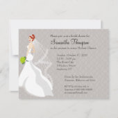 気のあるそぶりをしたな霧のブライダルシャワーの招待状 招待状 (正面)