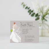 気のあるそぶりをしたな霧のブライダルシャワーの招待状 招待状 (スタンド正面)